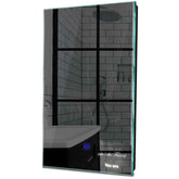 Specchio LED Verticale | Pulsante touch | Luce bianca neutra - Reyze Serie Motivated Modello 4